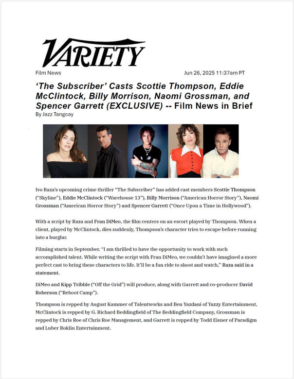 Variety Cast Announcement 1